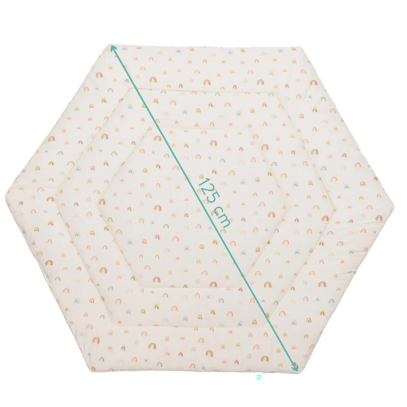 Krabbeldecke Rainbow Beige