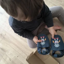 Krabbelschuhe RecyStep Roboter