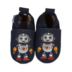Krabbelschuhe RecyStep Roboter