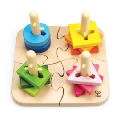 Kreatives Steckpuzzle aus Holz