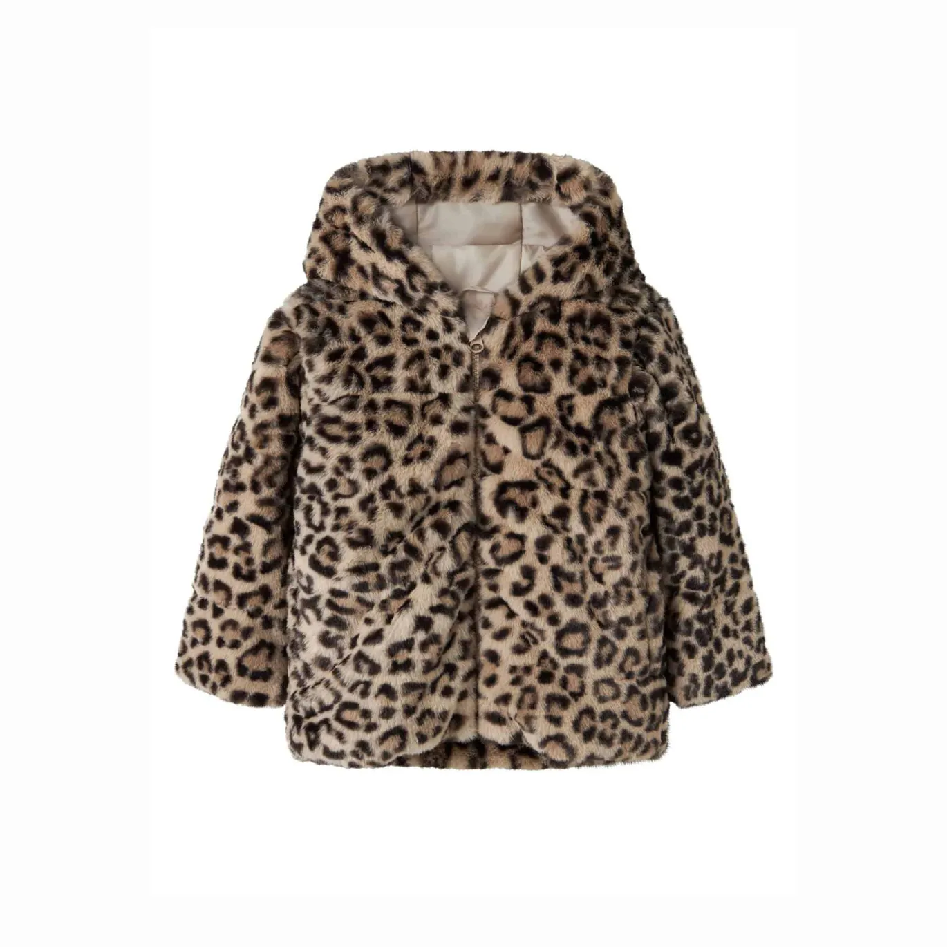 Kunstfelljacke Leopard
