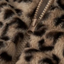 Kunstfelljacke Leopard