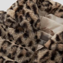 Kunstfelljacke Leopard