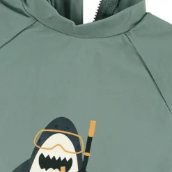 Kurzarm-Schwimmshirt Hai