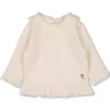 Langarmshirt mit Lochstickerei