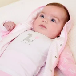 Longsleeve weiß Giraffe grau/rosa Weiss
