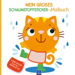 Mein großes Schaumstoffsticker-Malbuch Katze