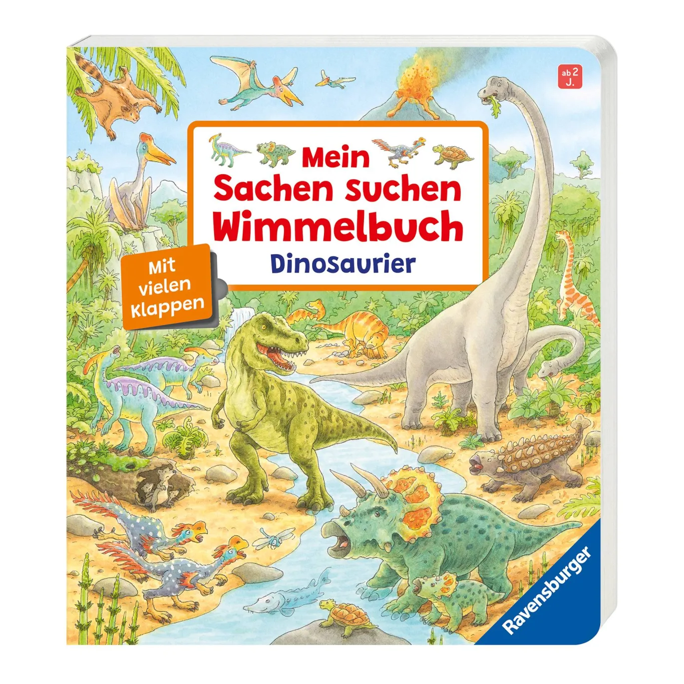 Mein Sachen suchen Wimmelbuch: Dinosaurier