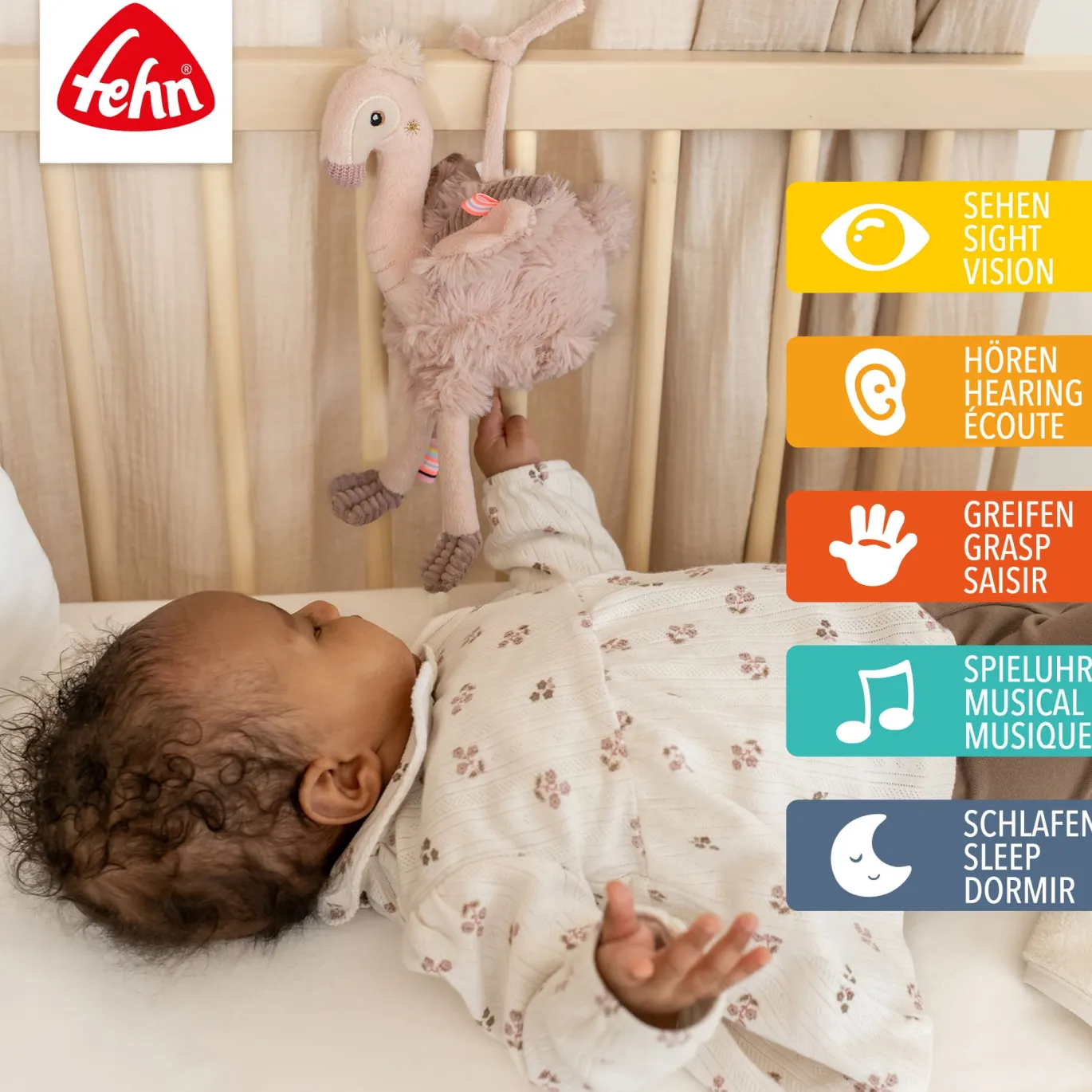 Mini-Spieluhr Flamingo