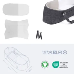 mobiles Babynest Nest & Go Grey