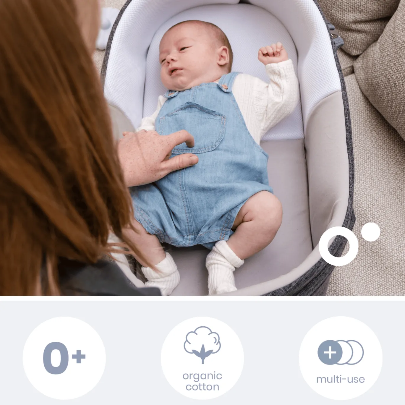 mobiles Babynest Nest & Go Grey
