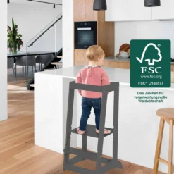 Montessori-Lernturm Anthrazit