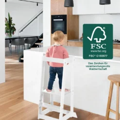 Montessori-Lernturm Weiß