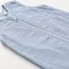 Mull-Schlafsack Uni Blau 90cm
