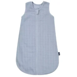 Mull-Schlafsack Uni Blau 90cm
