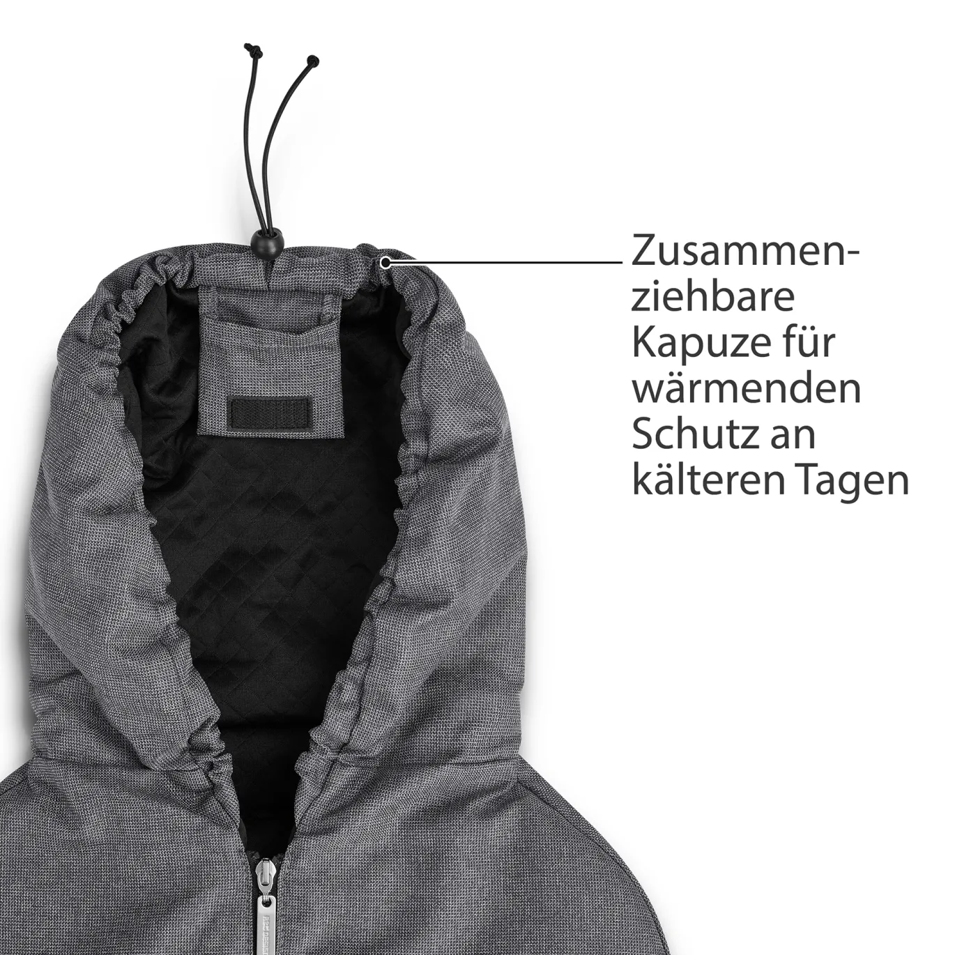 Neugeborenen Fußsack Diamond Edition Asphalt