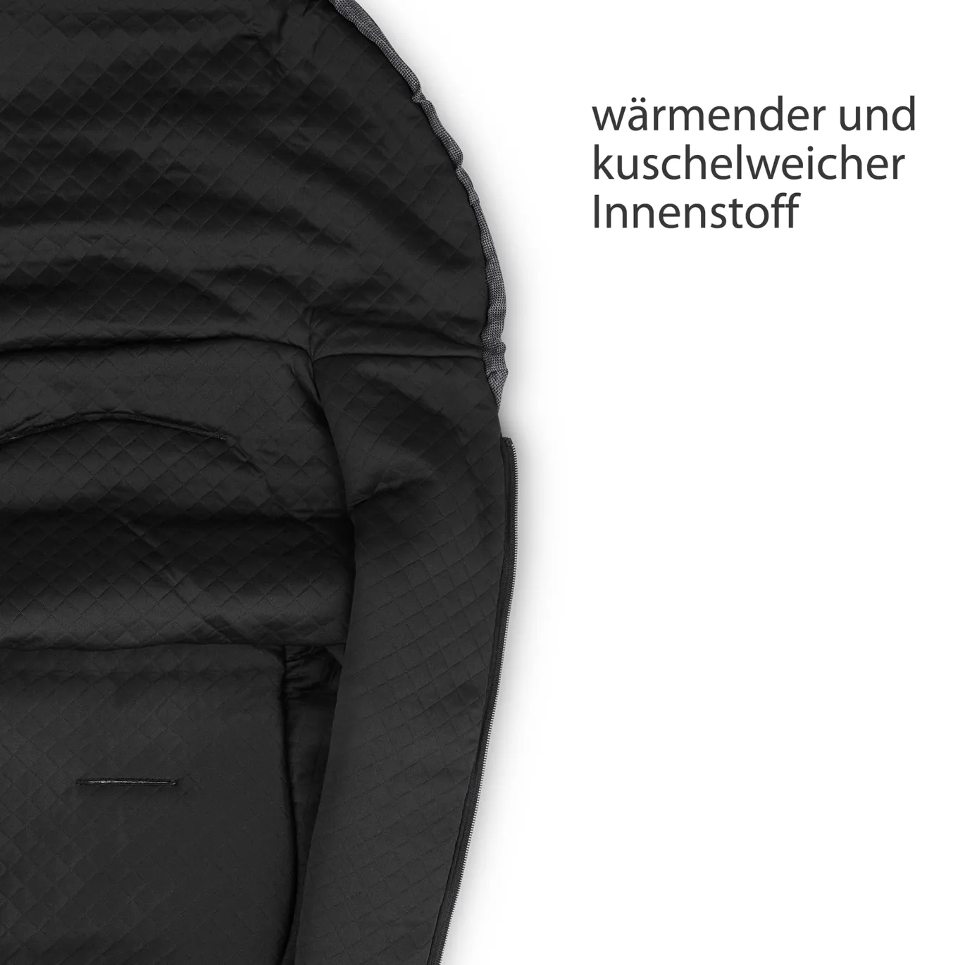 Neugeborenen Fußsack Diamond Edition Asphalt