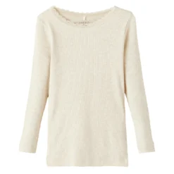NMFKAB LS RIB TOP natur mel. NOS Peyote Melange DL FS25