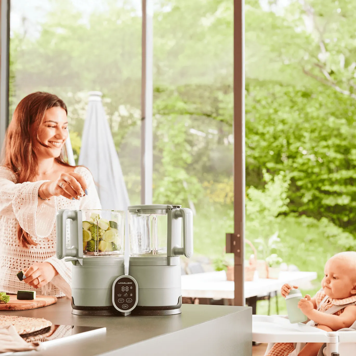 Nutribaby Glass Green Celadon