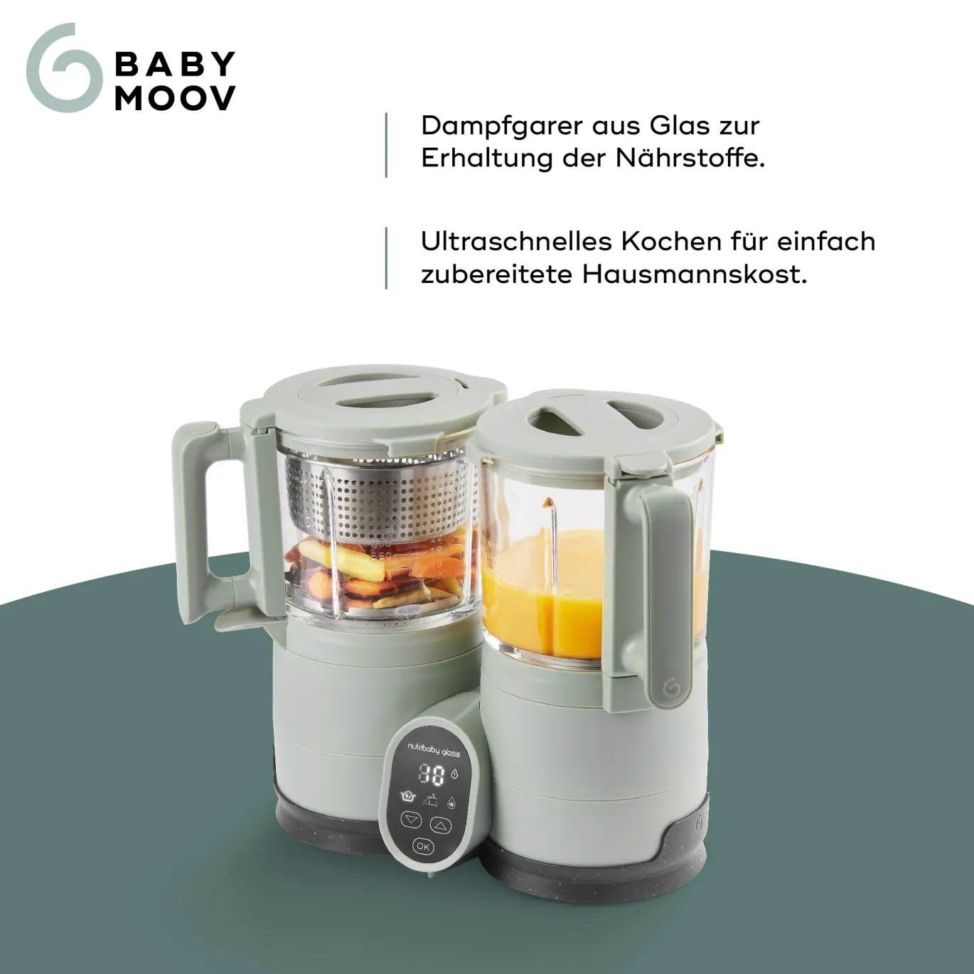 Nutribaby Glass Green Celadon