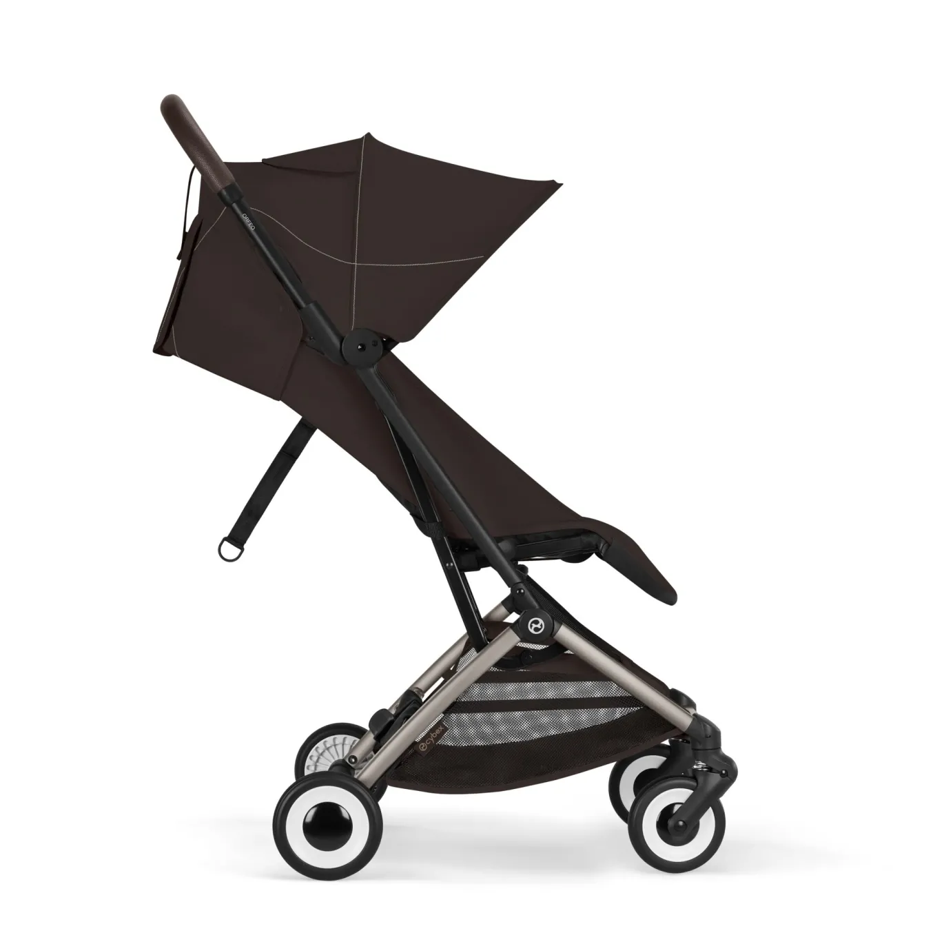 Orfeo Chocolate Brown mit Rahmen in Taupe 26