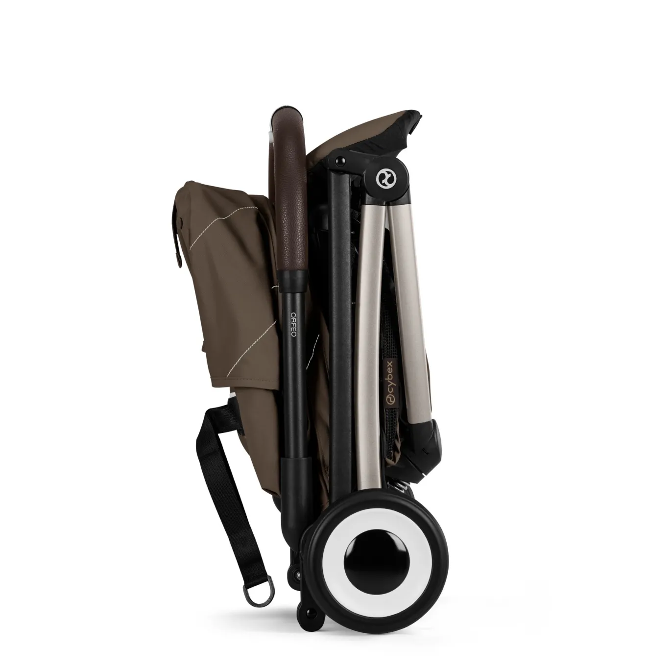 Orfeo Chocolate Brown mit Rahmen in Taupe 26