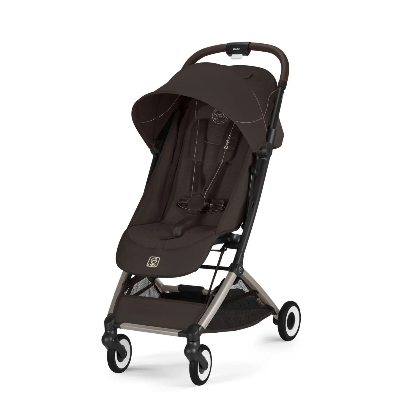 Orfeo Chocolate Brown mit Rahmen in Taupe 26