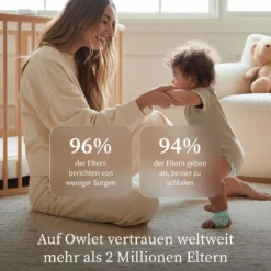 Owlet Dream Bundle: Dream Sock + Owlet Dream Sight Baby Kamera Rose