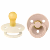 Pacifier Colour 2er Pack Latex 0-6 Monate Ivory/Blush