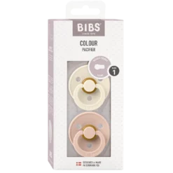 Pacifier Colour 2er Pack Latex 0-6 Monate Ivory/Blush