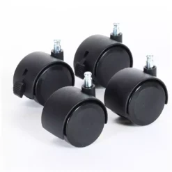 Parkettrollensatz schwarz