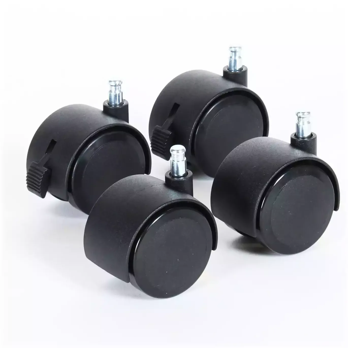 Parkettrollensatz schwarz
