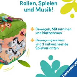 Play+ Motorik-Würfel Wilde Tiere