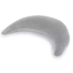 Plüschmond Silbergrau