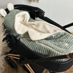 PLUSHY Babyschalen Fußsack Mineral Green
