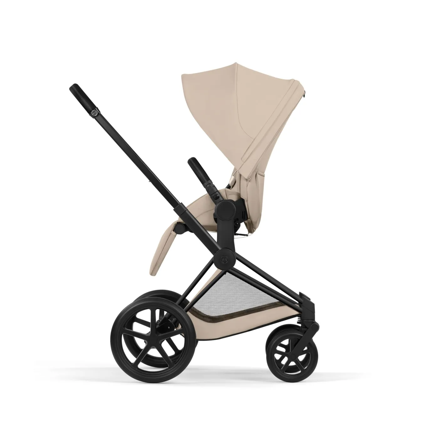 Priam Comfort Cozy Beige mit Rahmen in Matt Black 26