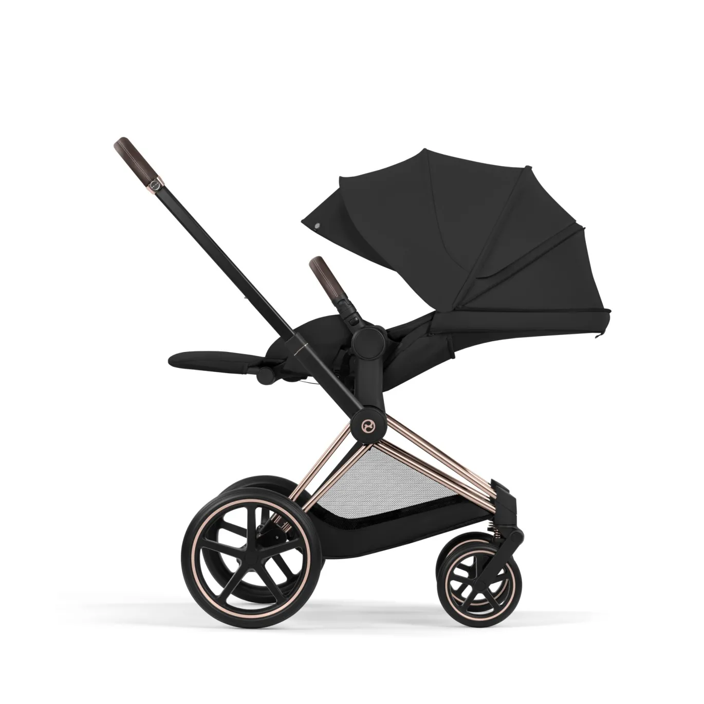 Priam Comfort Sepia Black mit Rahmen in Rosegold 26