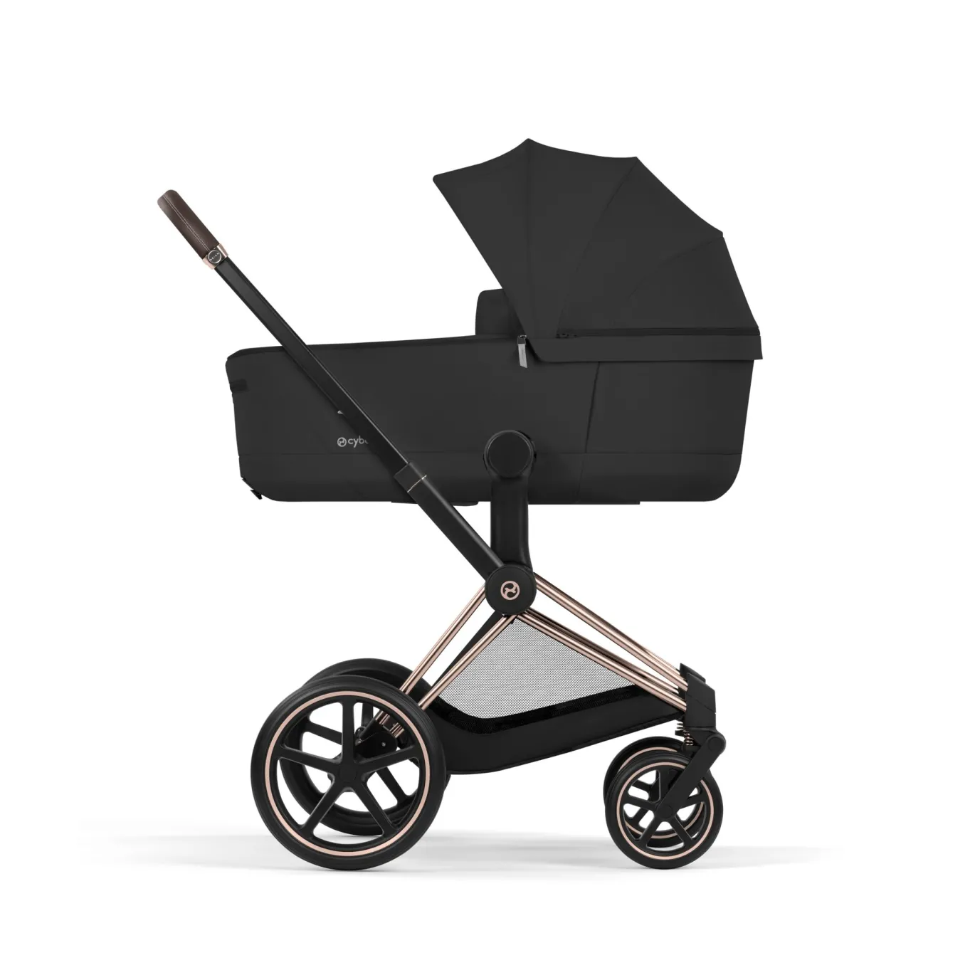 Priam Comfort Sepia Black mit Rahmen in Rosegold 26