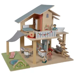Puppenhaus mit Möbeln