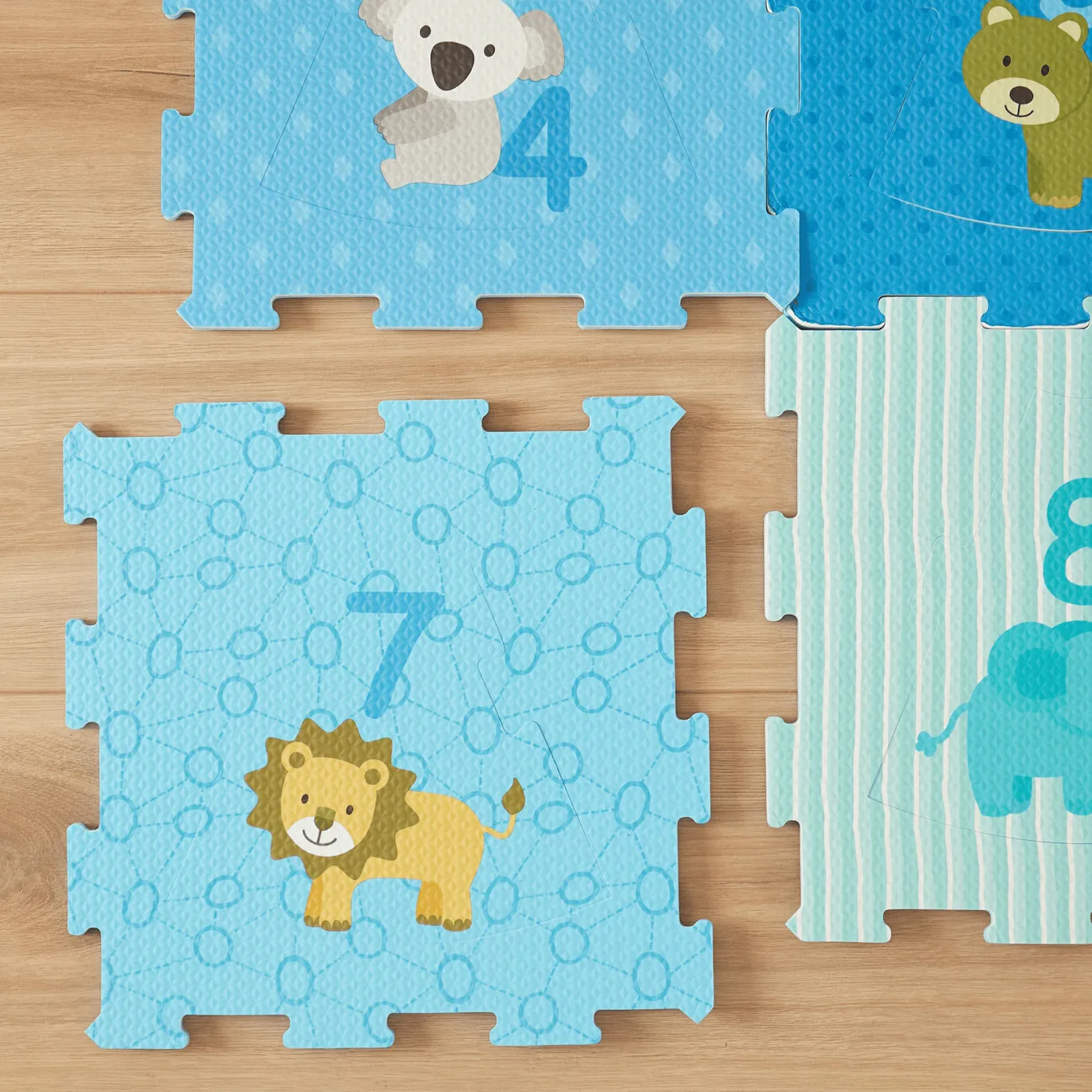 Puzzlematte Tiere und Zahlen
