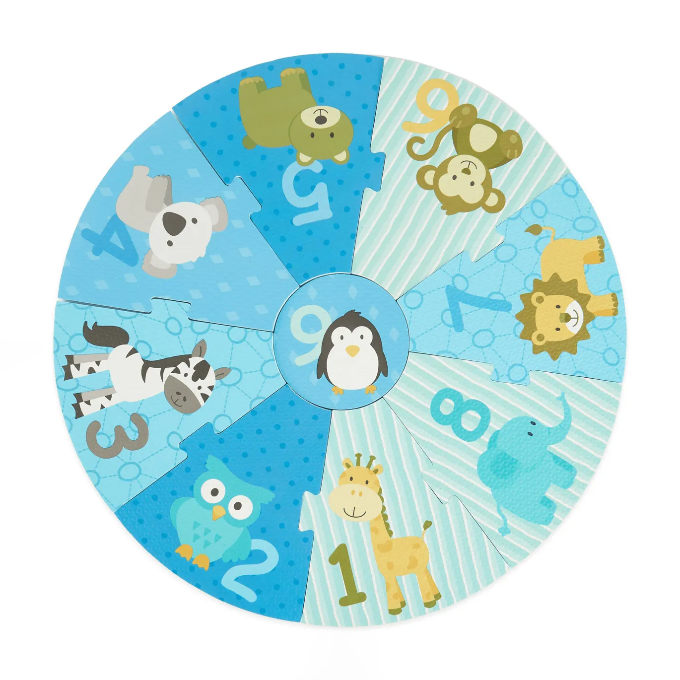 Puzzlematte Tiere und Zahlen