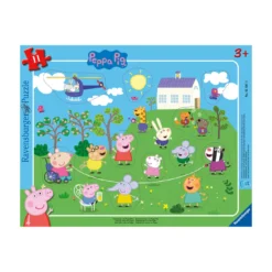 Rahmenpuzzle Seilspringen mit Peppa Wutz