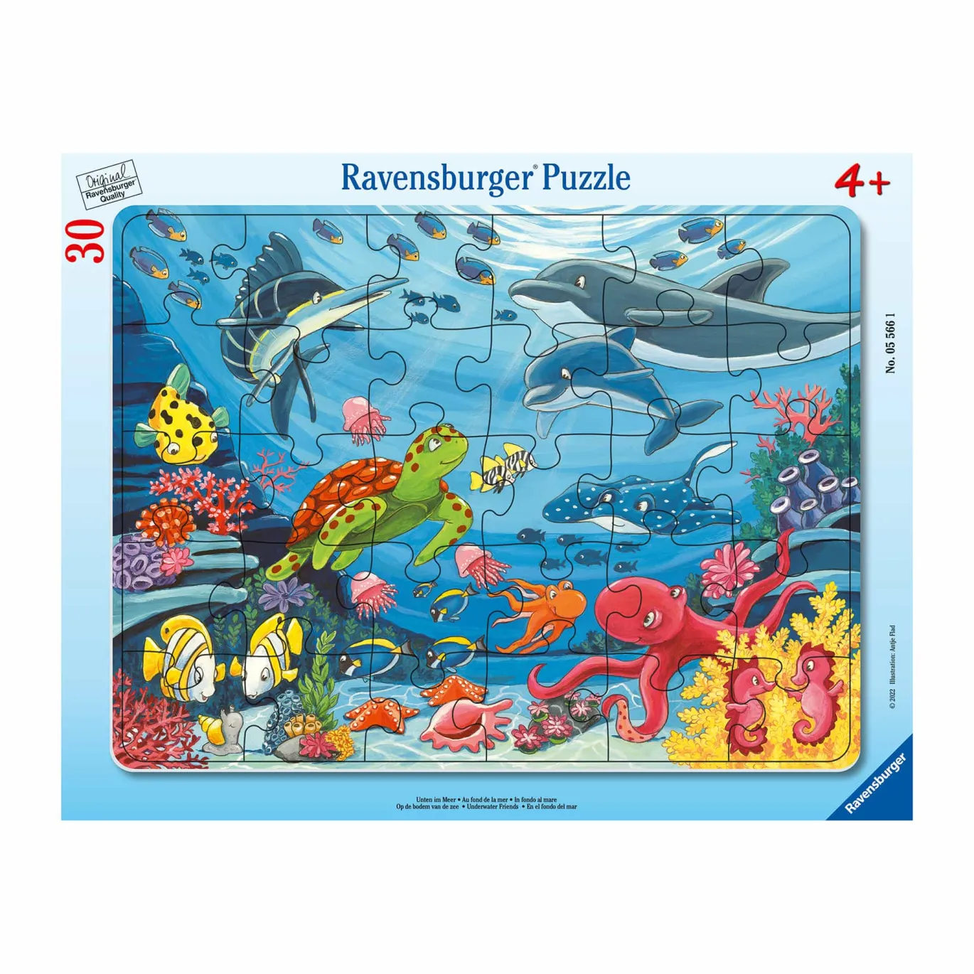 Rahmenpuzzle Unten im Meer