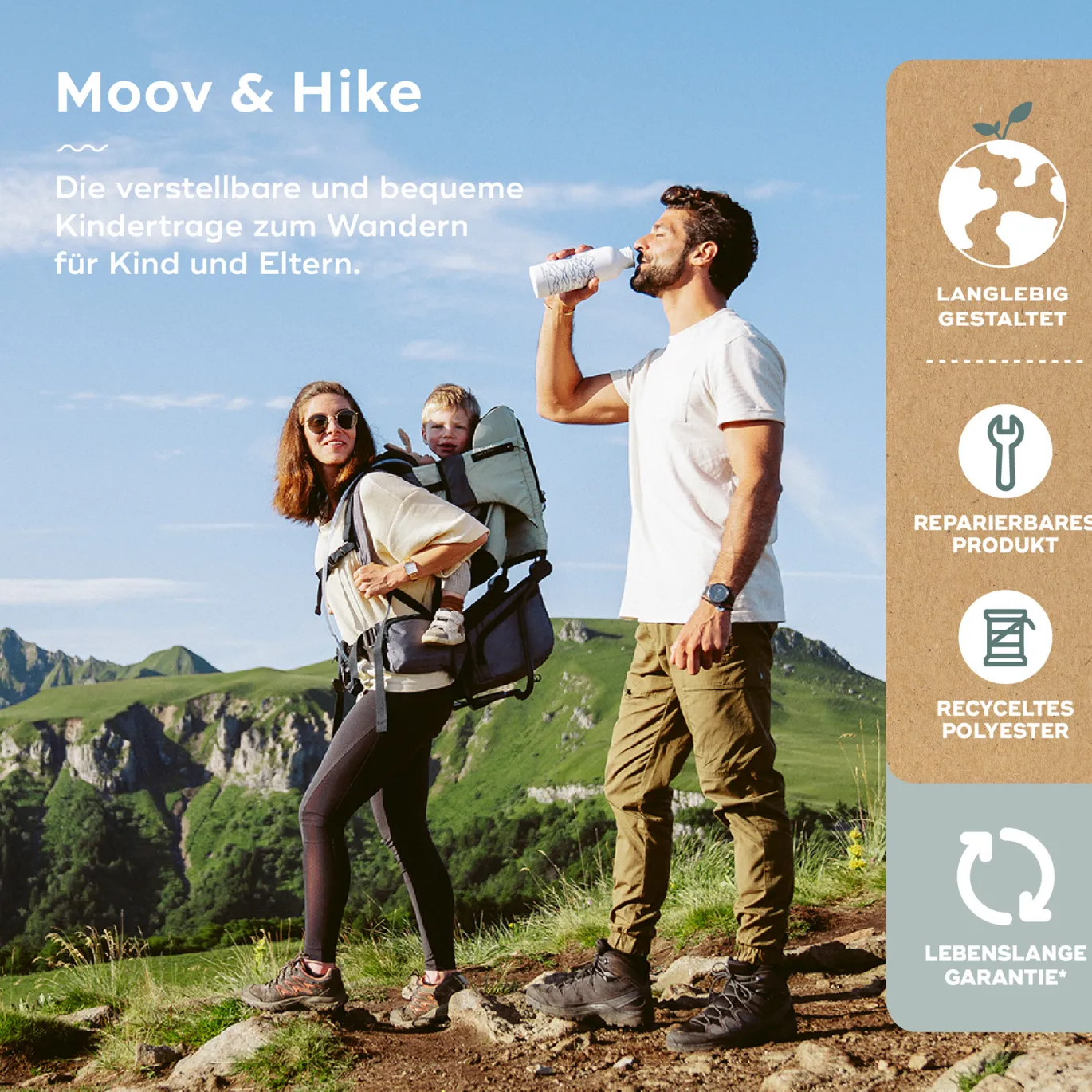 Rückentrage Moov & Hike Green