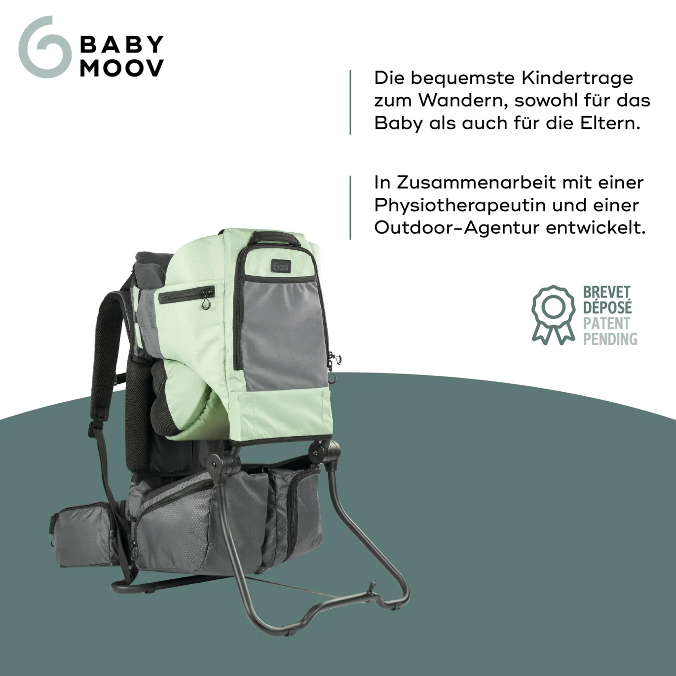 Rückentrage Moov & Hike Green