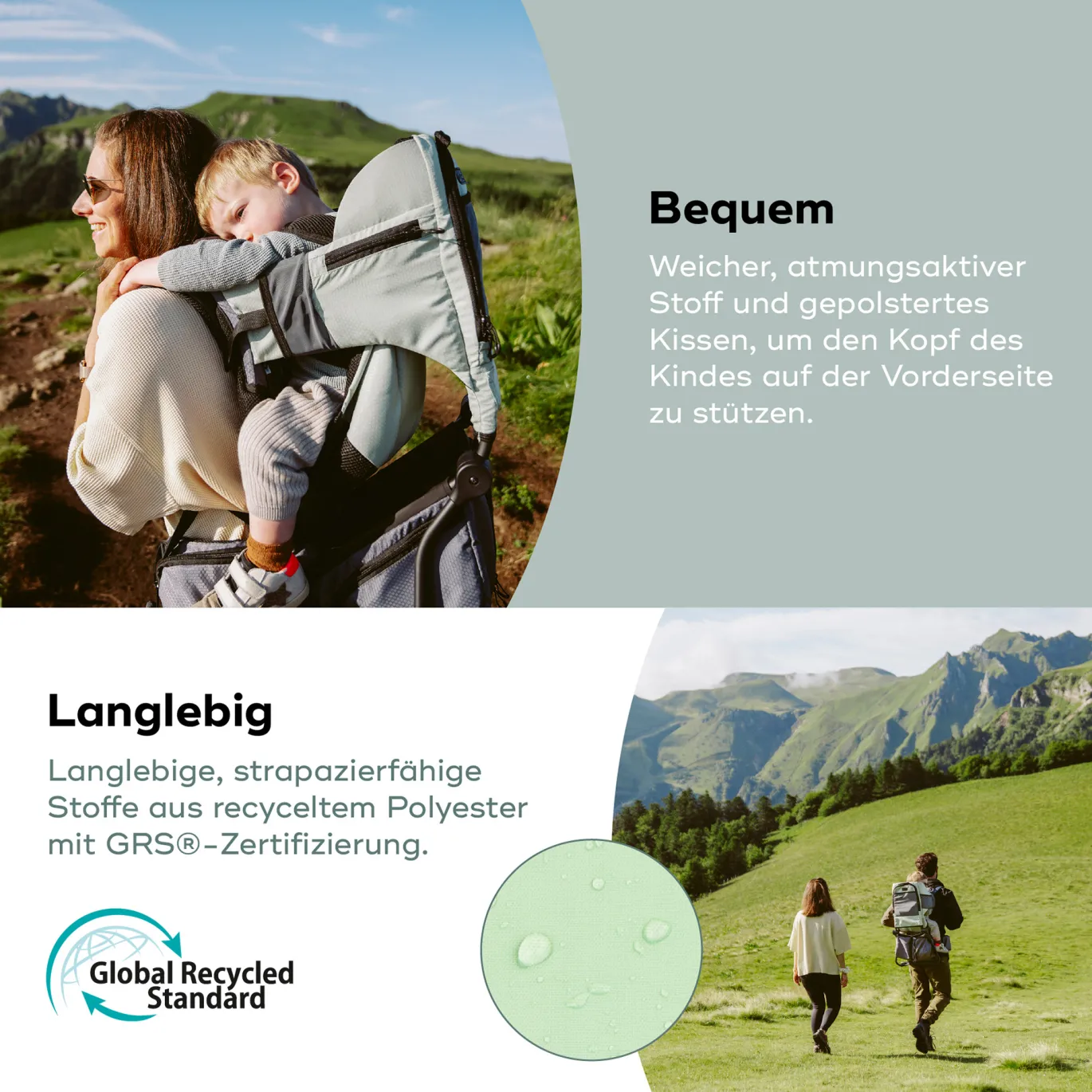 Rückentrage Moov & Hike Green