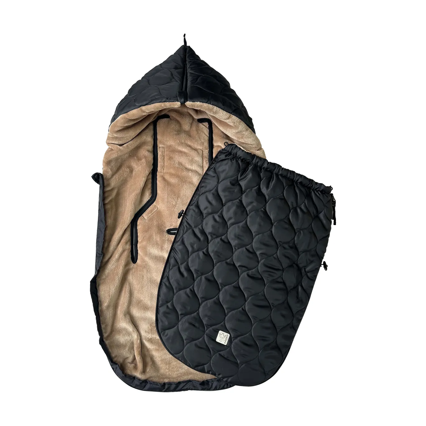 Recy XL Fleece Fußsack Light Brown