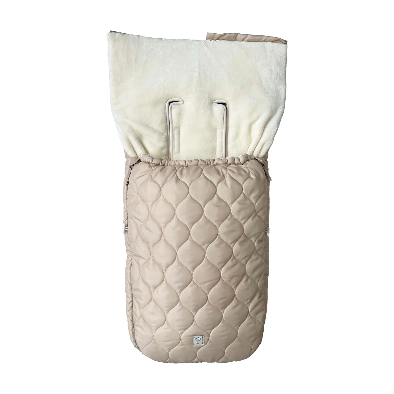 Recy XL Fleece Fußsack Sand/Cream
