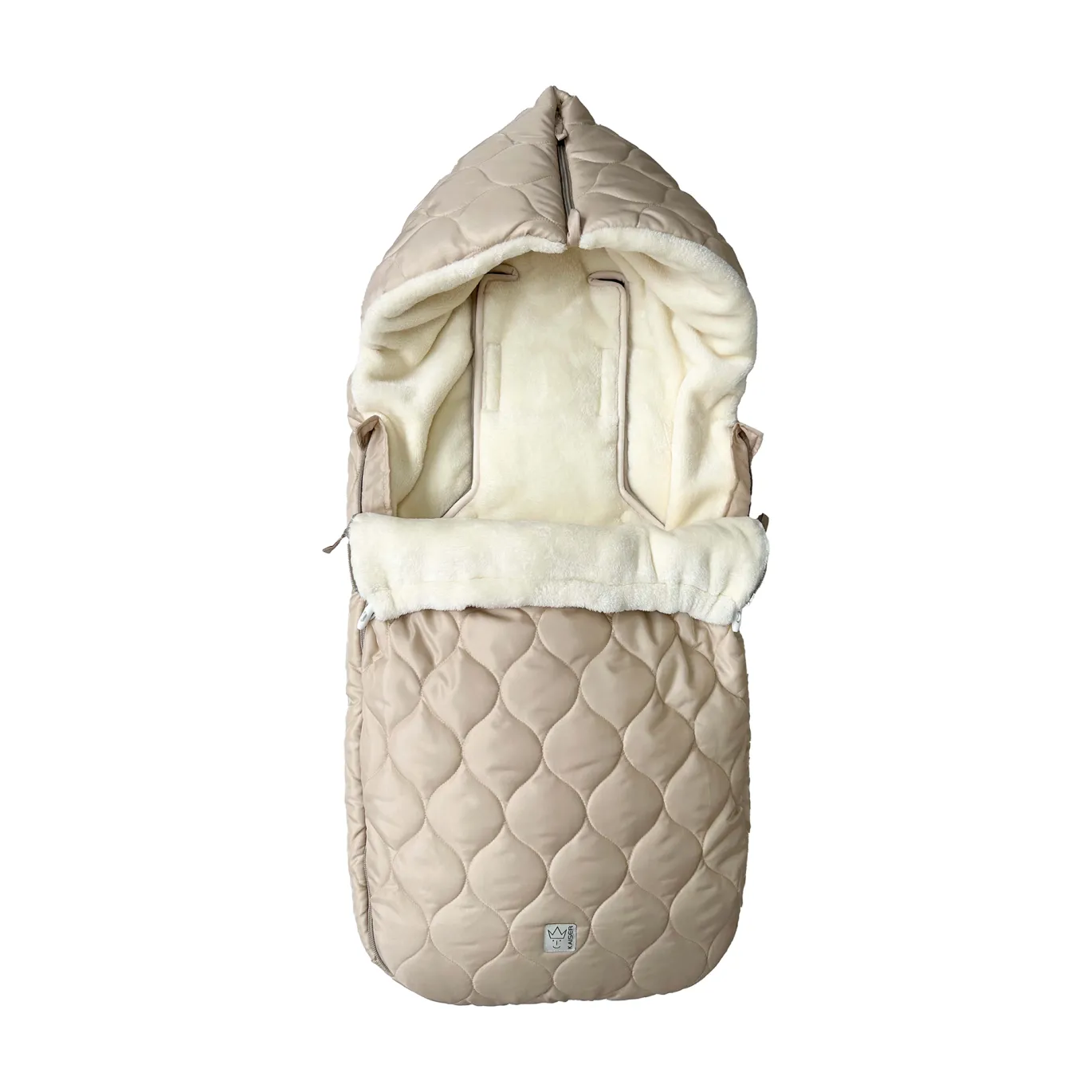 Recy XL Fleece Fußsack Sand/Cream