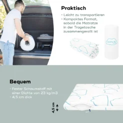 Reisebettmatratze Cosy'Lite Nomad 120 x 60 cm